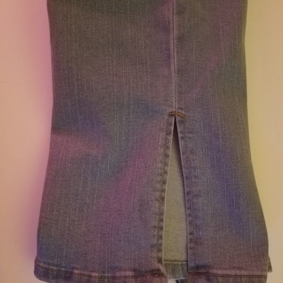 PLUS DRAWSTRING WAIST SPLIT HEM JEANS SIZE 18 - Picture 6 of 6